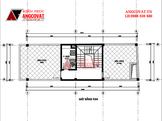 Tư vấn thiết kế nhà 4×16 có thang máy đẹp, phù hợp nhà phố đô thị kết hợp kinh doanh NP1151026