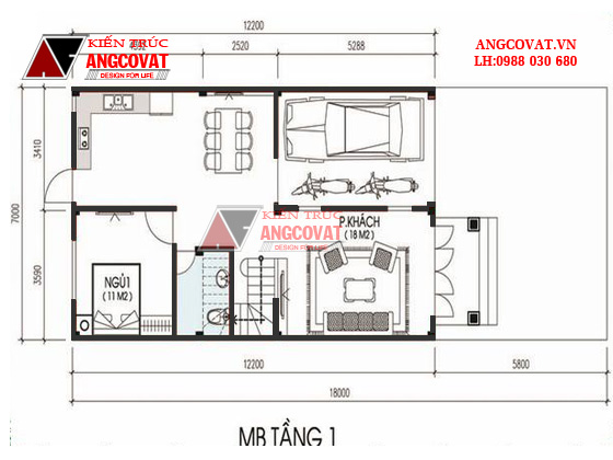 Tư vấn thiết kế nhà 4×16 có thang máy đẹp, phù hợp nhà phố đô thị kết hợp kinh doanh NP1151026