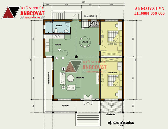 Tư vấn thiết kế nhà 4×16 có thang máy đẹp, phù hợp nhà phố đô thị kết hợp kinh doanh NP1151026
