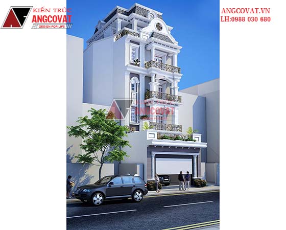 Tư vấn thiết kế nhà 4×16 có thang máy đẹp, phù hợp nhà phố đô thị kết hợp kinh doanh NP1151026