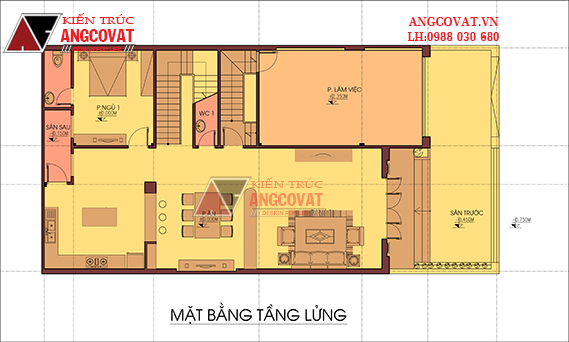 Tư vấn thiết kế nhà 4×16 có thang máy đẹp, phù hợp nhà phố đô thị kết hợp kinh doanh NP1151026