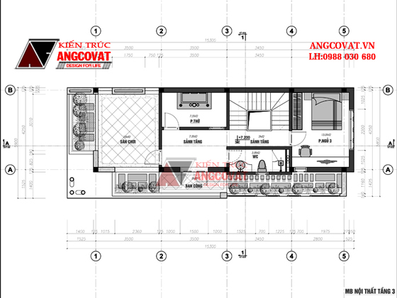 Tư vấn thiết kế nhà 4×16 có thang máy đẹp, phù hợp nhà phố đô thị kết hợp kinh doanh NP1151026