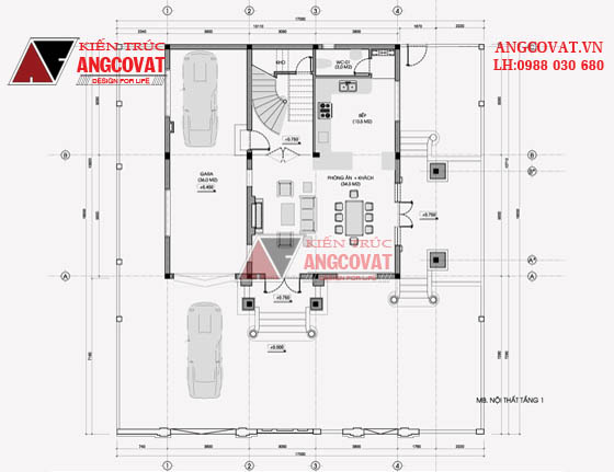 Tư vấn thiết kế nhà 4×16 có thang máy đẹp, phù hợp nhà phố đô thị kết hợp kinh doanh NP1151026
