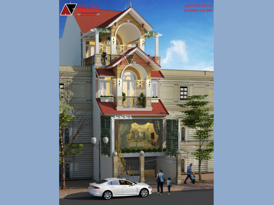 Tư vấn thiết kế nhà 4×16 có thang máy đẹp, phù hợp nhà phố đô thị kết hợp kinh doanh NP1151026