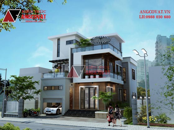 Tư vấn thiết kế nhà 4×16 có thang máy đẹp, phù hợp nhà phố đô thị kết hợp kinh doanh NP1151026
