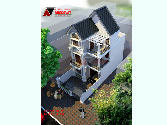 Tư vấn thiết kế nhà 4×16 có thang máy đẹp, phù hợp nhà phố đô thị kết hợp kinh doanh NP1151026