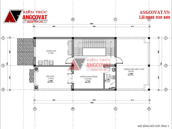 Tư vấn thiết kế nhà 4×16 có thang máy đẹp, phù hợp nhà phố đô thị kết hợp kinh doanh NP1151026