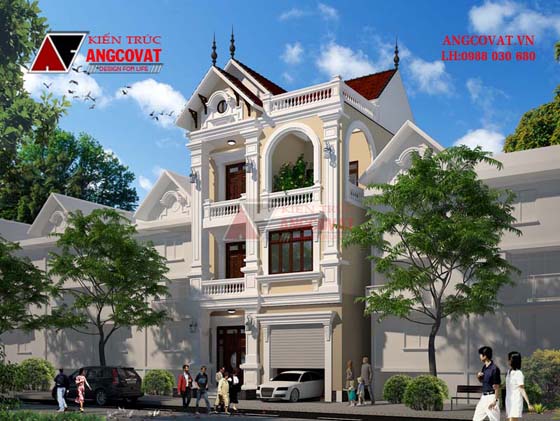 Tư vấn thiết kế nhà 4×16 có thang máy đẹp, phù hợp nhà phố đô thị kết hợp kinh doanh NP1151026