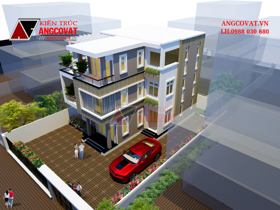 Tư vấn thiết kế nhà 4×16 có thang máy đẹp, phù hợp nhà phố đô thị kết hợp kinh doanh NP1151026
