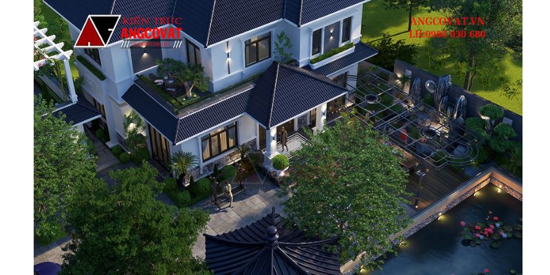 Phối cảnh góc nhìn toàn cảnh công trình