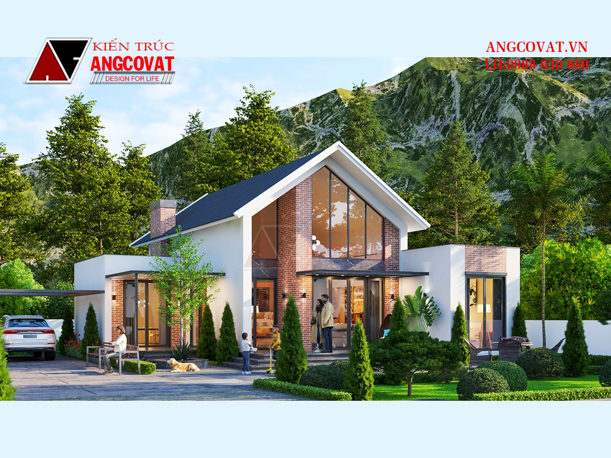 biệt thự vườn 1 tầng hiện đại 