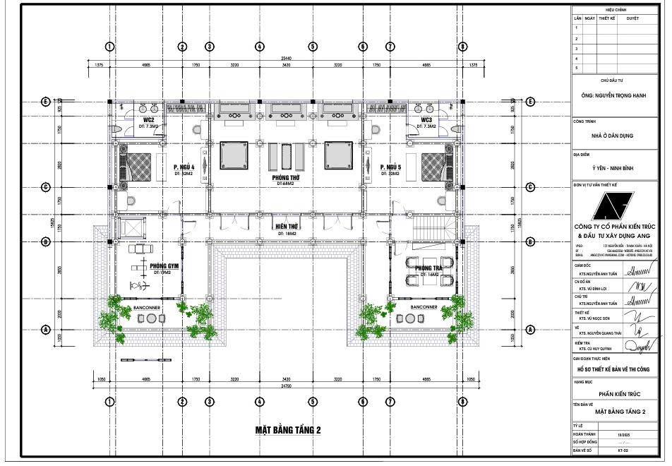 mặt bằng tầng 2 nhà tứ hợp viện đẹp