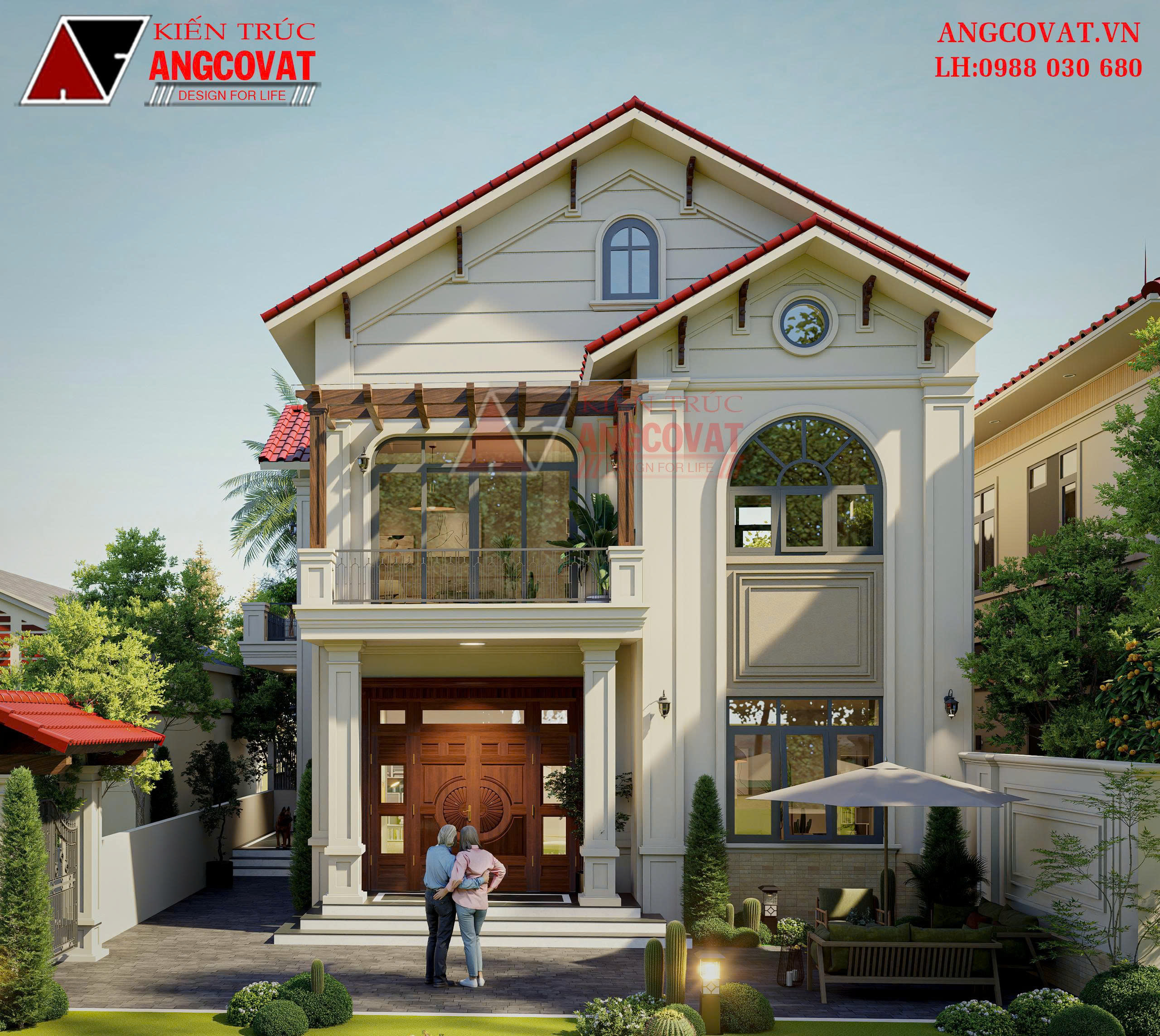 Hệ mái Thái làm tăng sự thanh thoát, cao ráo đồng thời hỗ trợ thoát nước, chống nóng hiệu quả