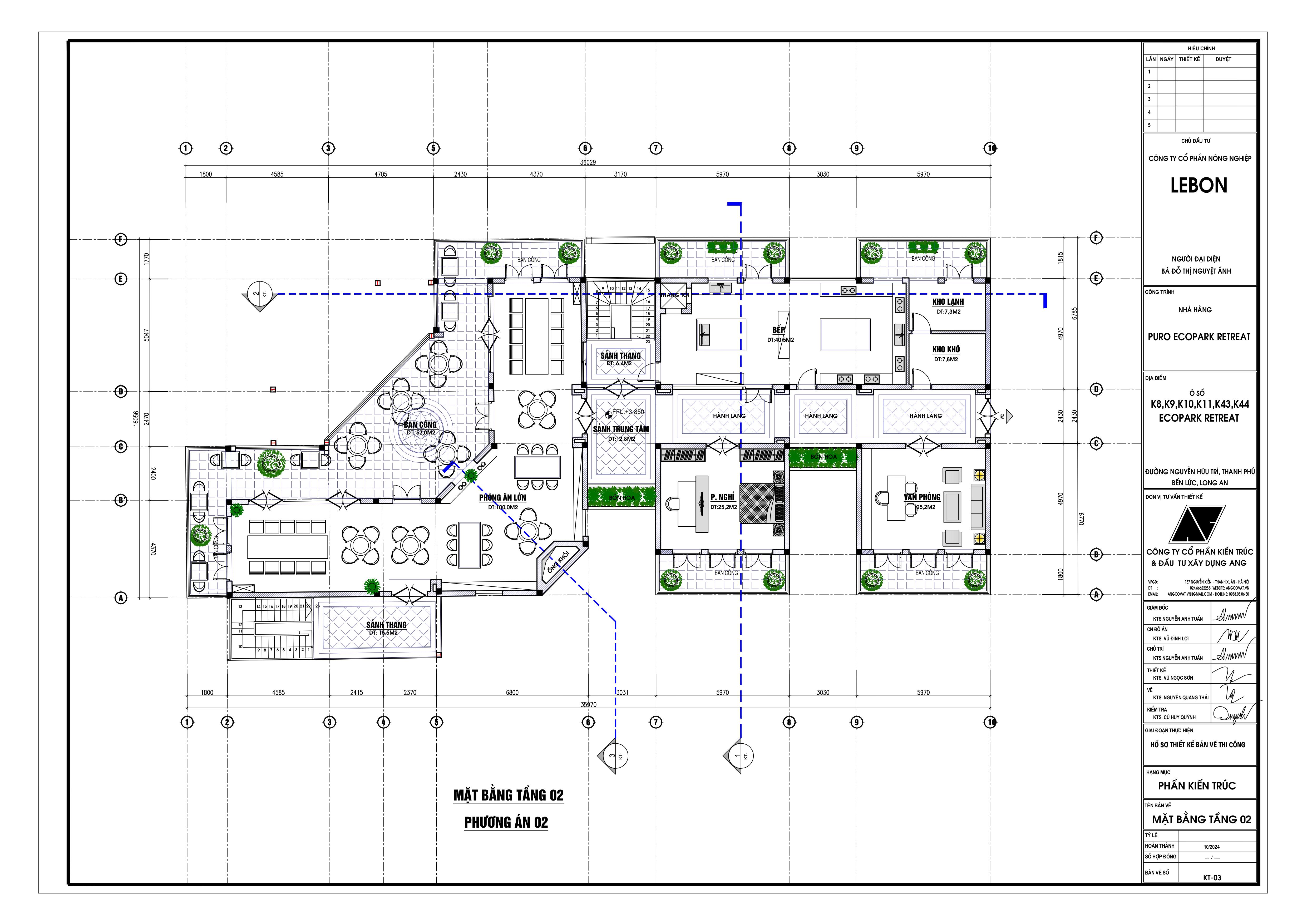Mặt bằng công năng tầng 2