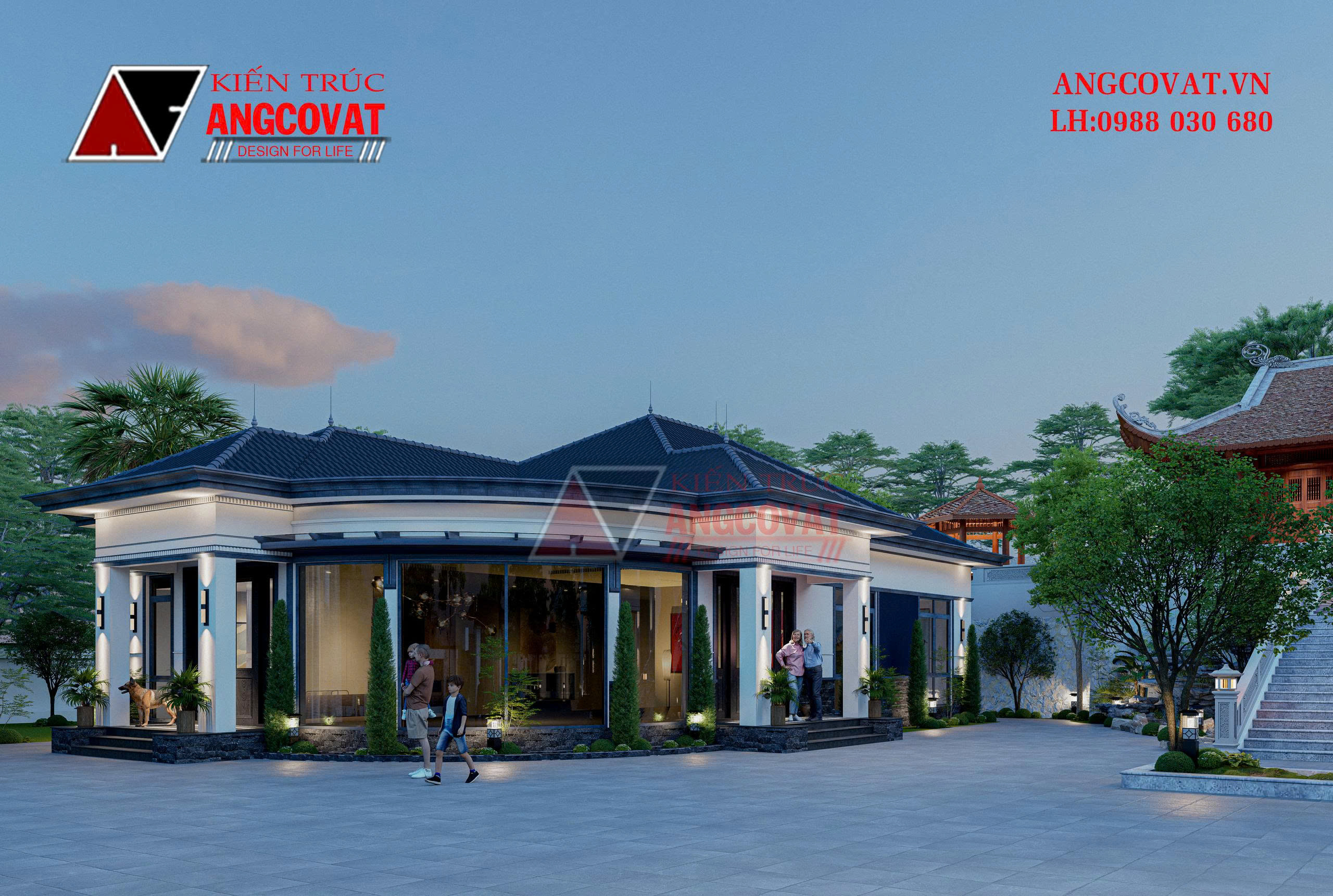 Nhà mái Nhật đẹp và đẳng cấp trên đất 2000m2