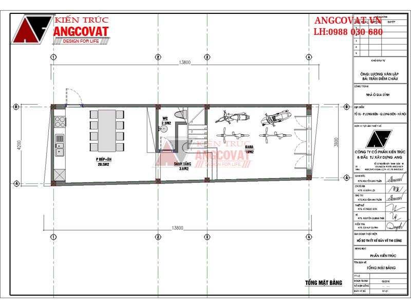 Bản vẽ quy hoạch tổng mặt bằng mẫu thiết kế nhà diện tích 4x14m
