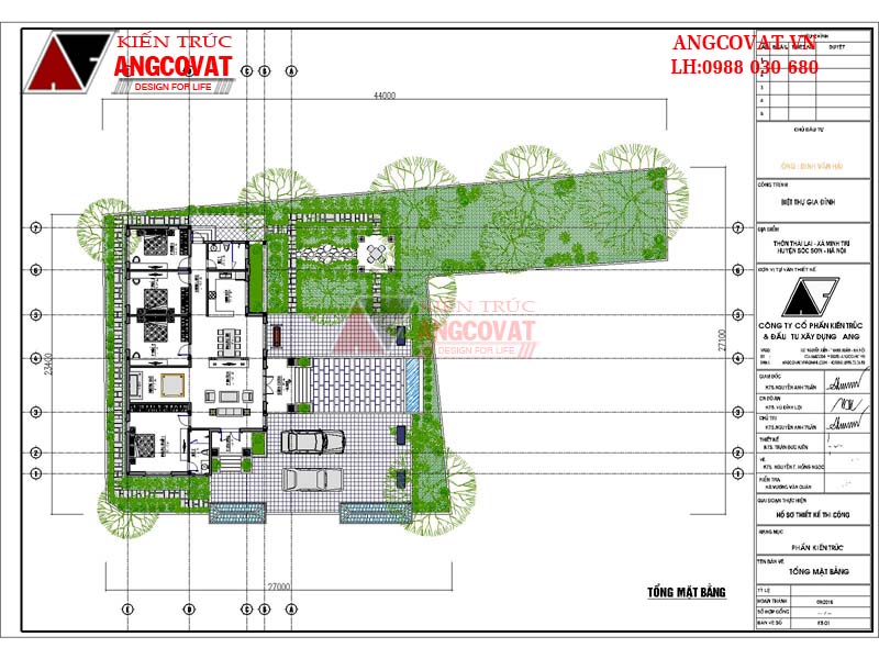 quy hoạch tổng mặt bằng mẫu thiết kế nhà trệt 200m2 trên lô đất rộng ở Sóc Sơn Hà Nội