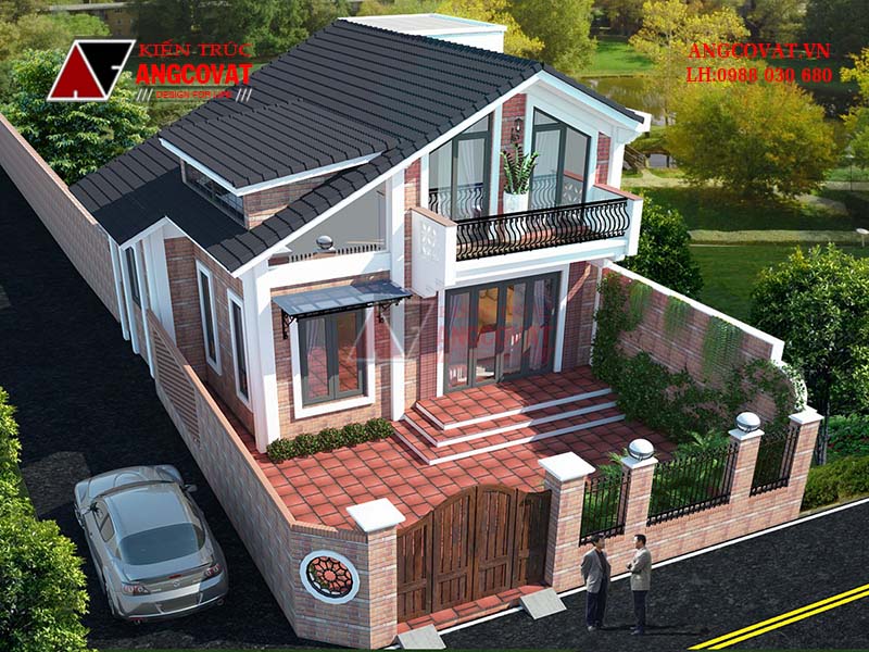Thiết kế mẫu nhà mái thái 9x10m giá rẻ phù hợp với gia đình trẻ hoặc ít thành viên
