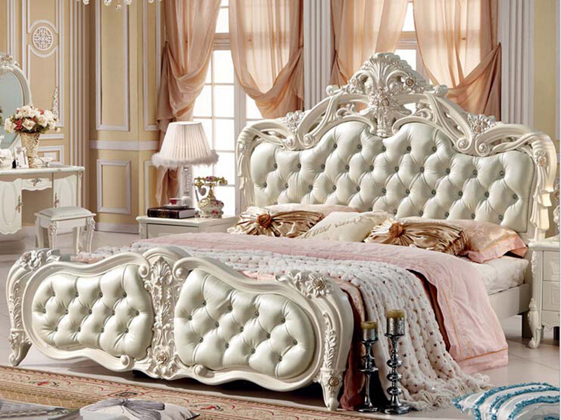 mẫu đồ gỗ nội thất giường ngủ phong cách châu âu