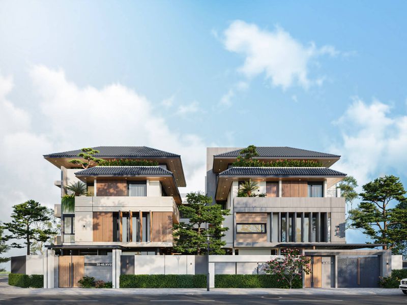 Thiết kế mẫu nhà biệt thự 10x25m mái Thái 3 tầng sử dụng rộng rãi