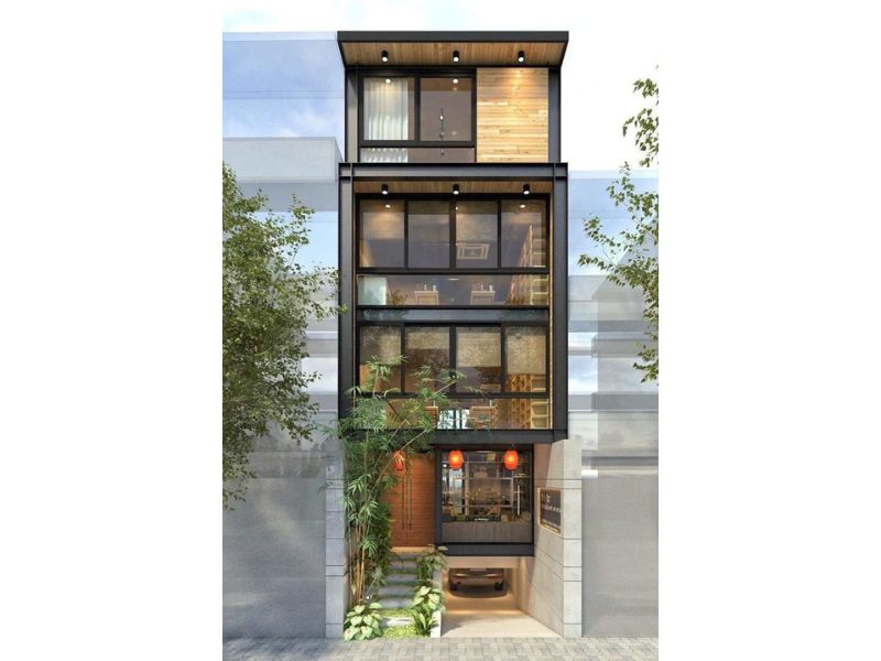 Nhà mặt tiền 10m kết hợp kinh doanh có bán hầm để xe tiện lợi 