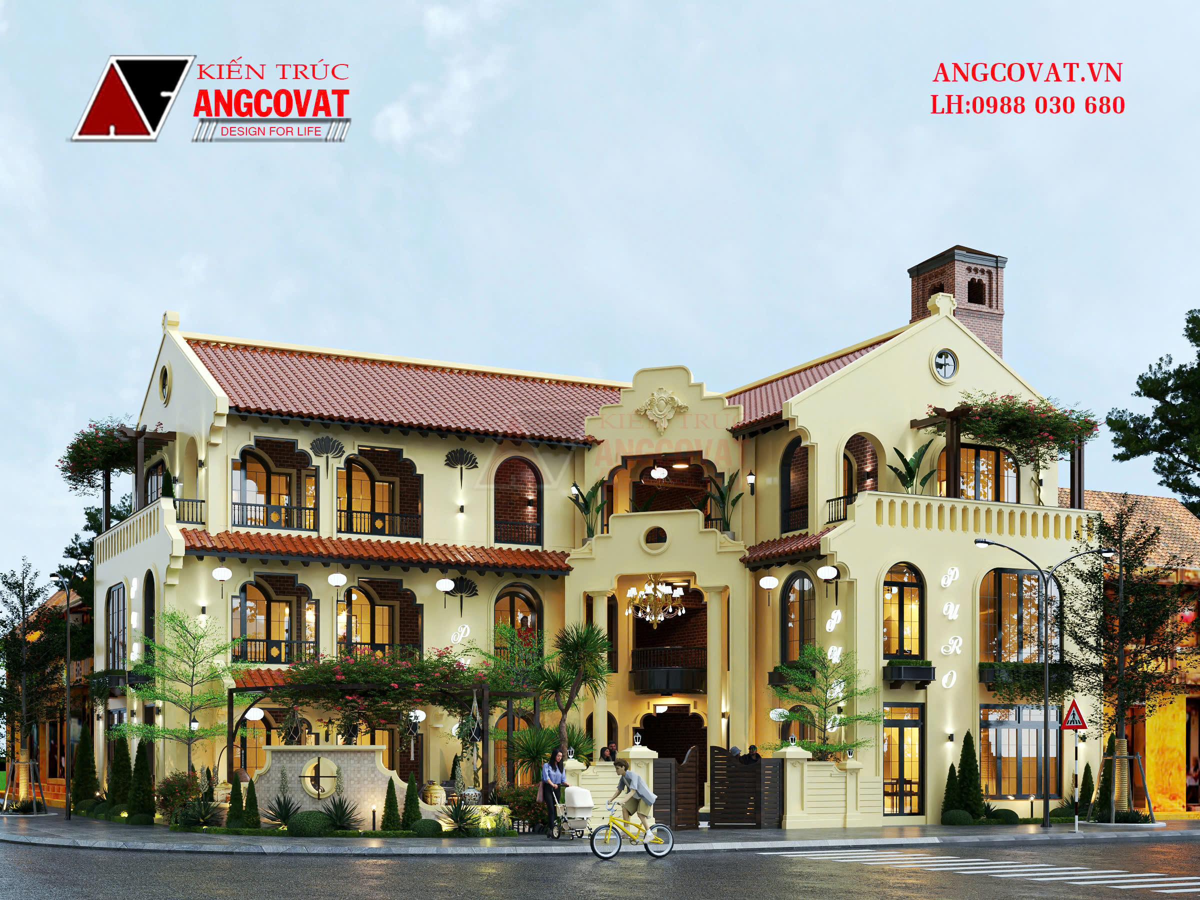 Không gian kinh doanh nhà hàng phong cách indochine đầy nghệ thuật  