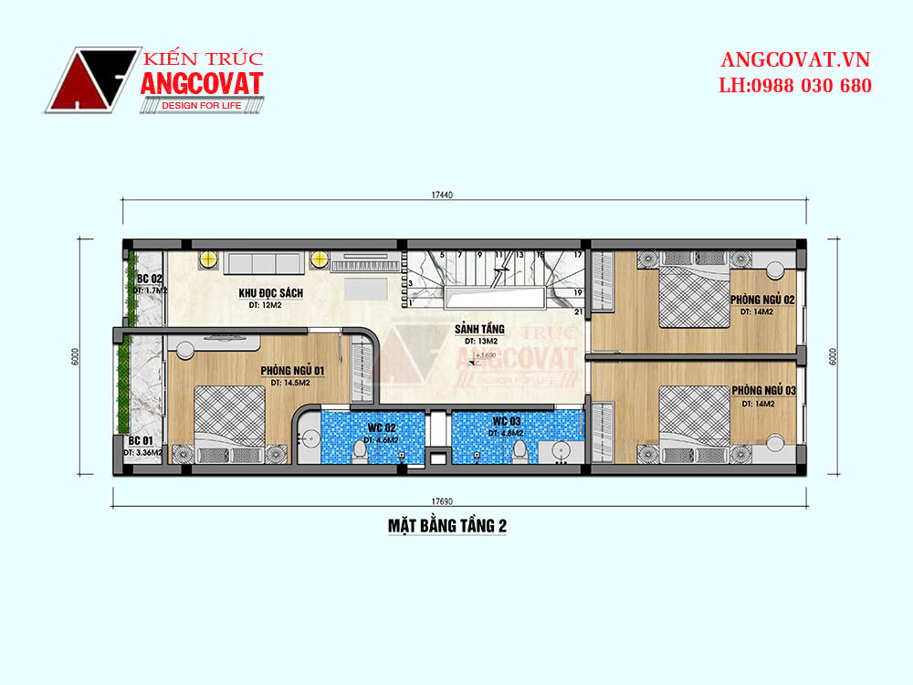 mẫu nhà phố 4 tầng 100m2 có 7 phòng ngủ 1 phòng thờ cho gia đình nhiều người 