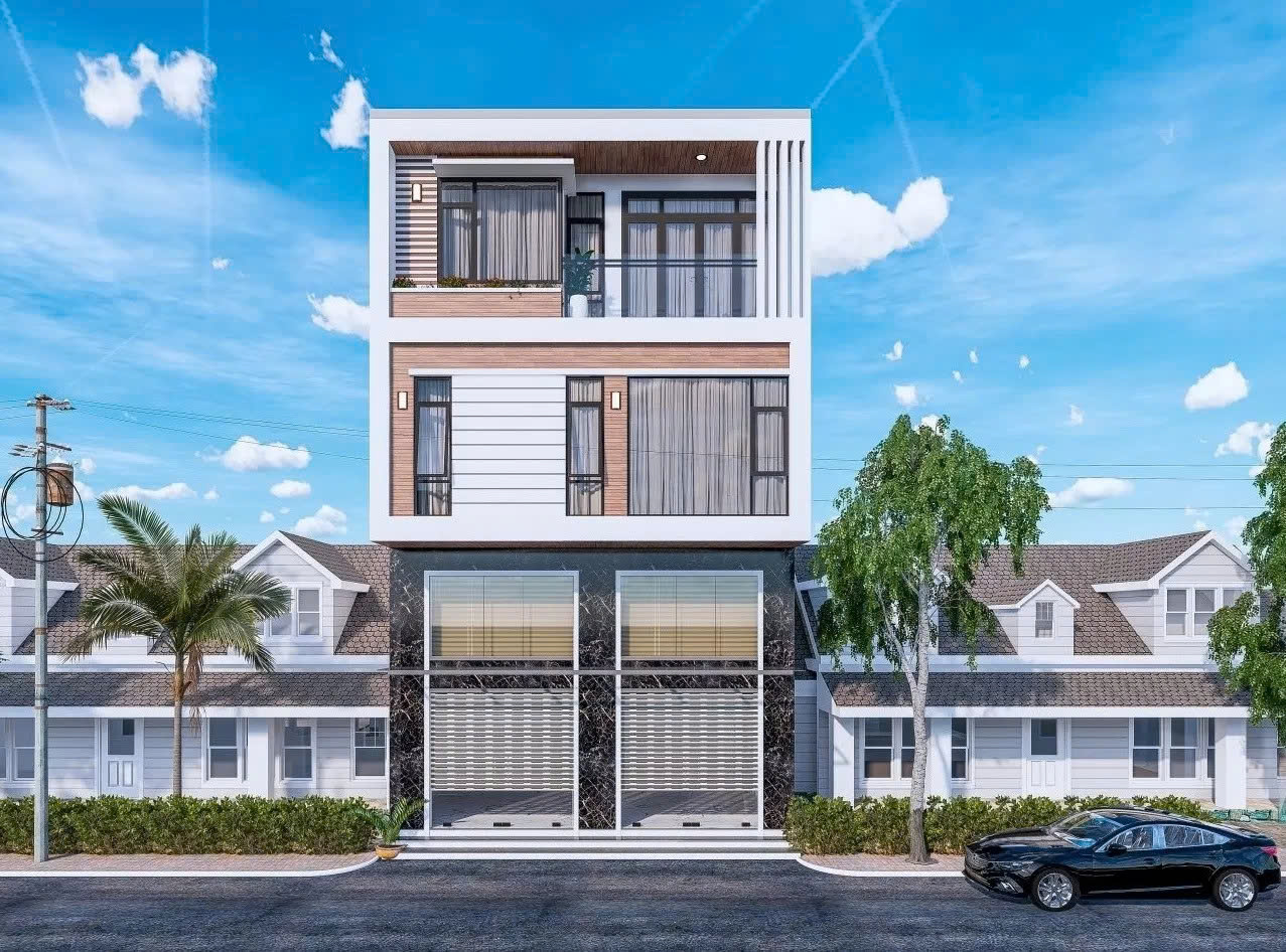 Nhà song lập 4 tầng hiện đại