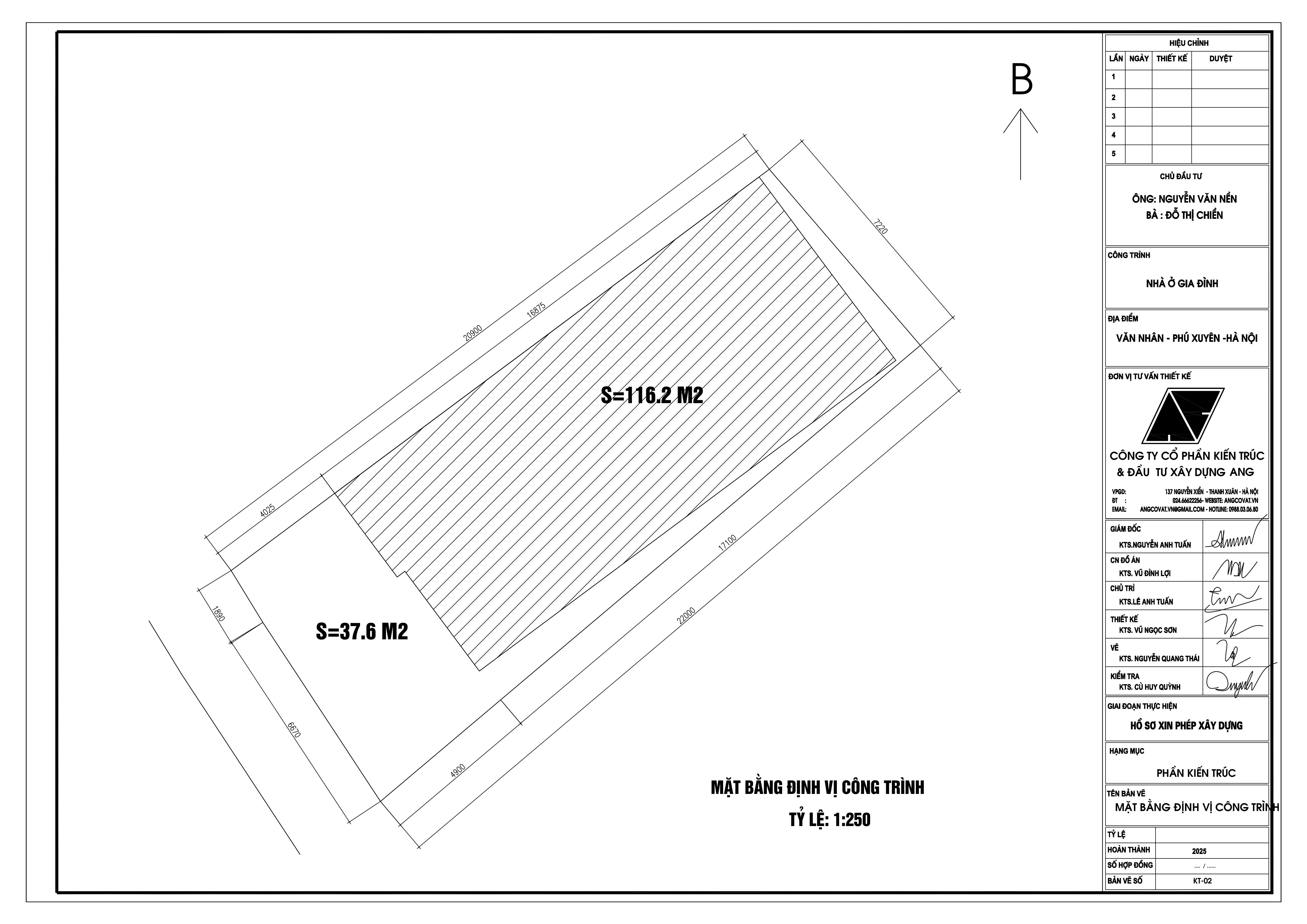 File Cad bản vẽ xin giấy phép xây dựng nhà 2 tầng