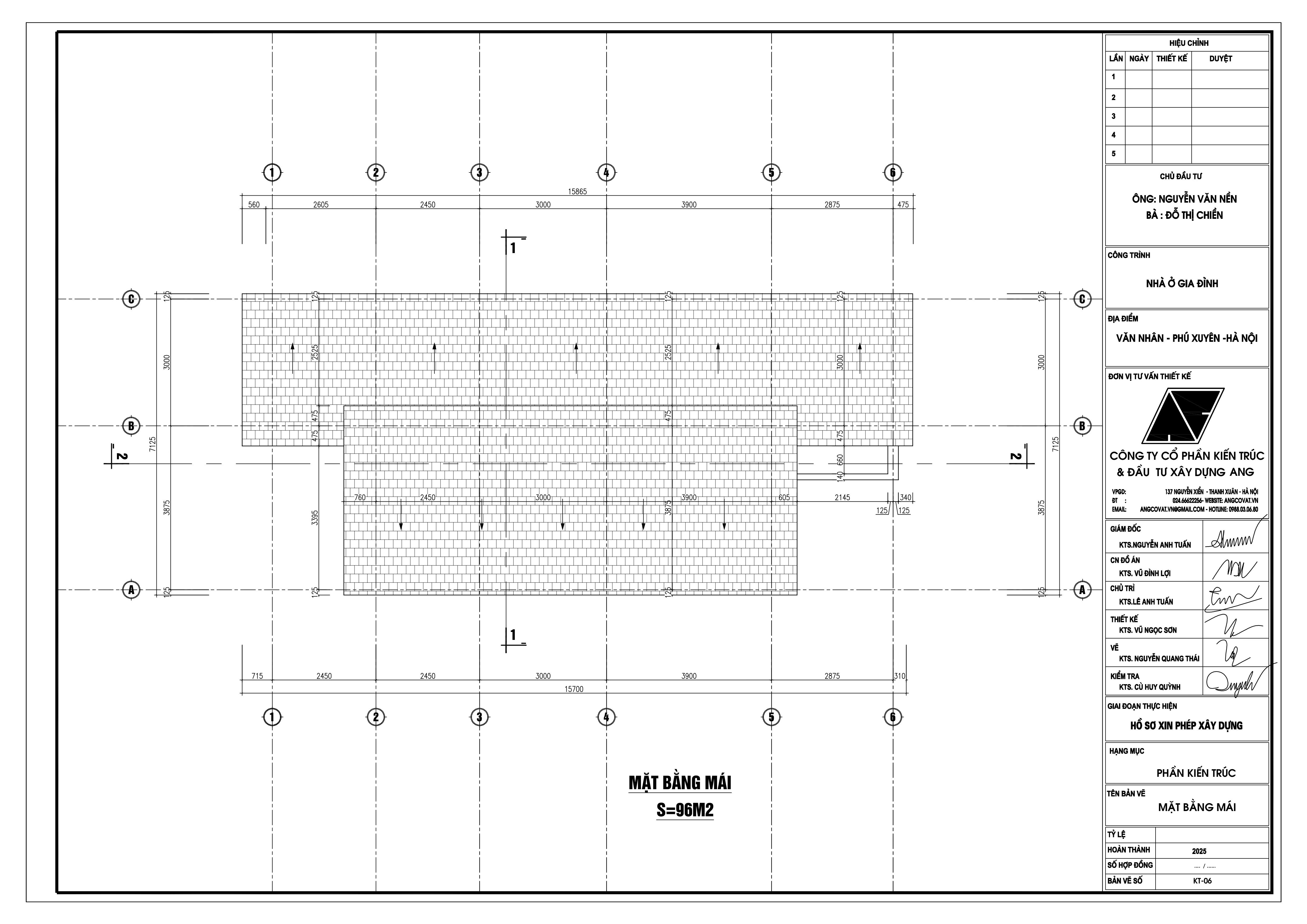 File Cad bản vẽ xin giấy phép xây dựng nhà 2 tầng
