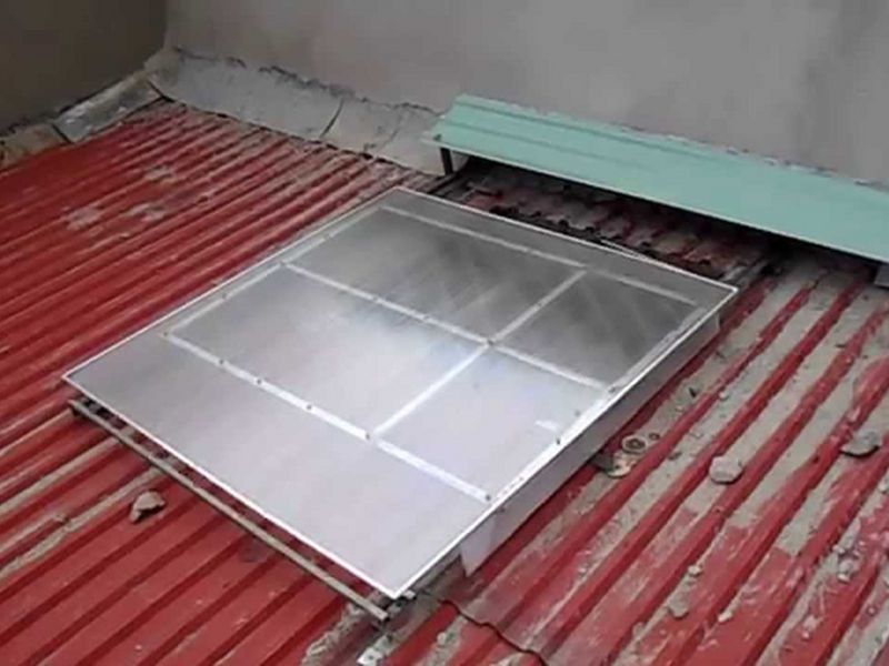 cách lấy ánh sáng từ mái nhà bằng mái kính giếng trời
