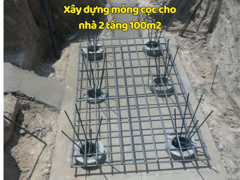 Lựa chọn móng cọc cho mẫu nhà 2 tầng 100m2