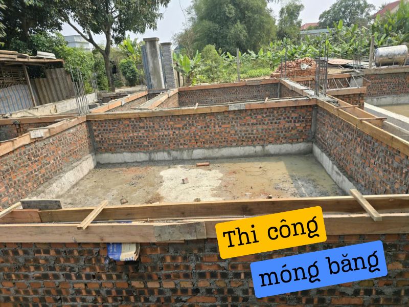 Hình ảnh thực tế thi công móng băng