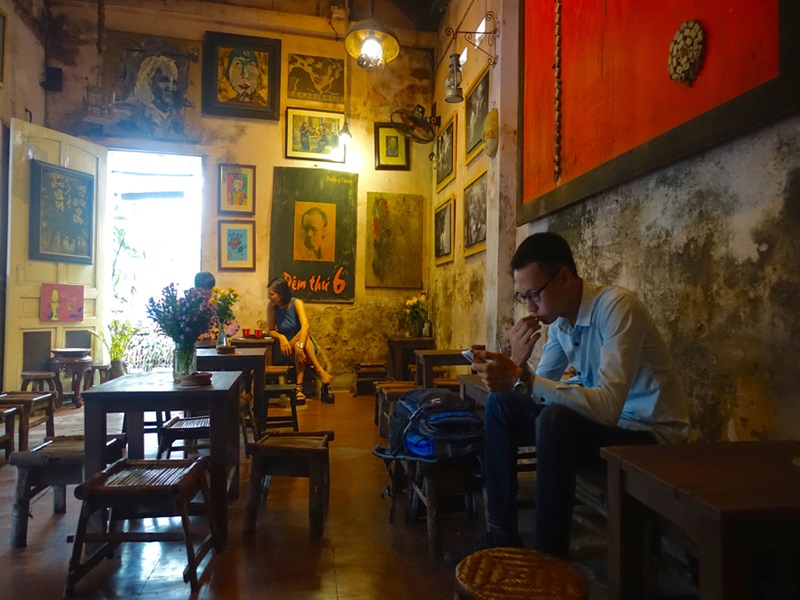 quán cà phê phong cách làng quê