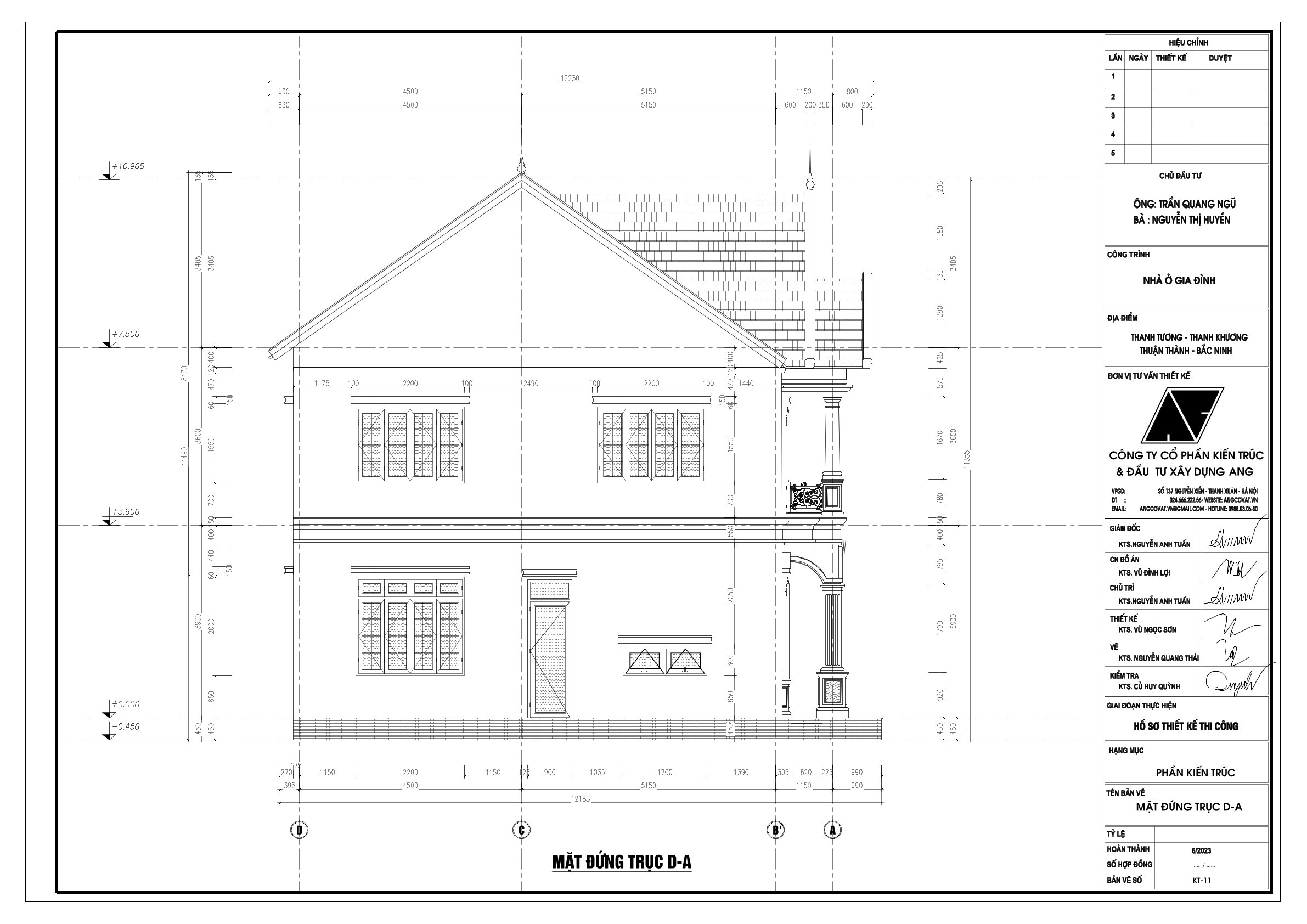 tư vấn chiều cao tầng 1 nhà 2 tầng mái nhật