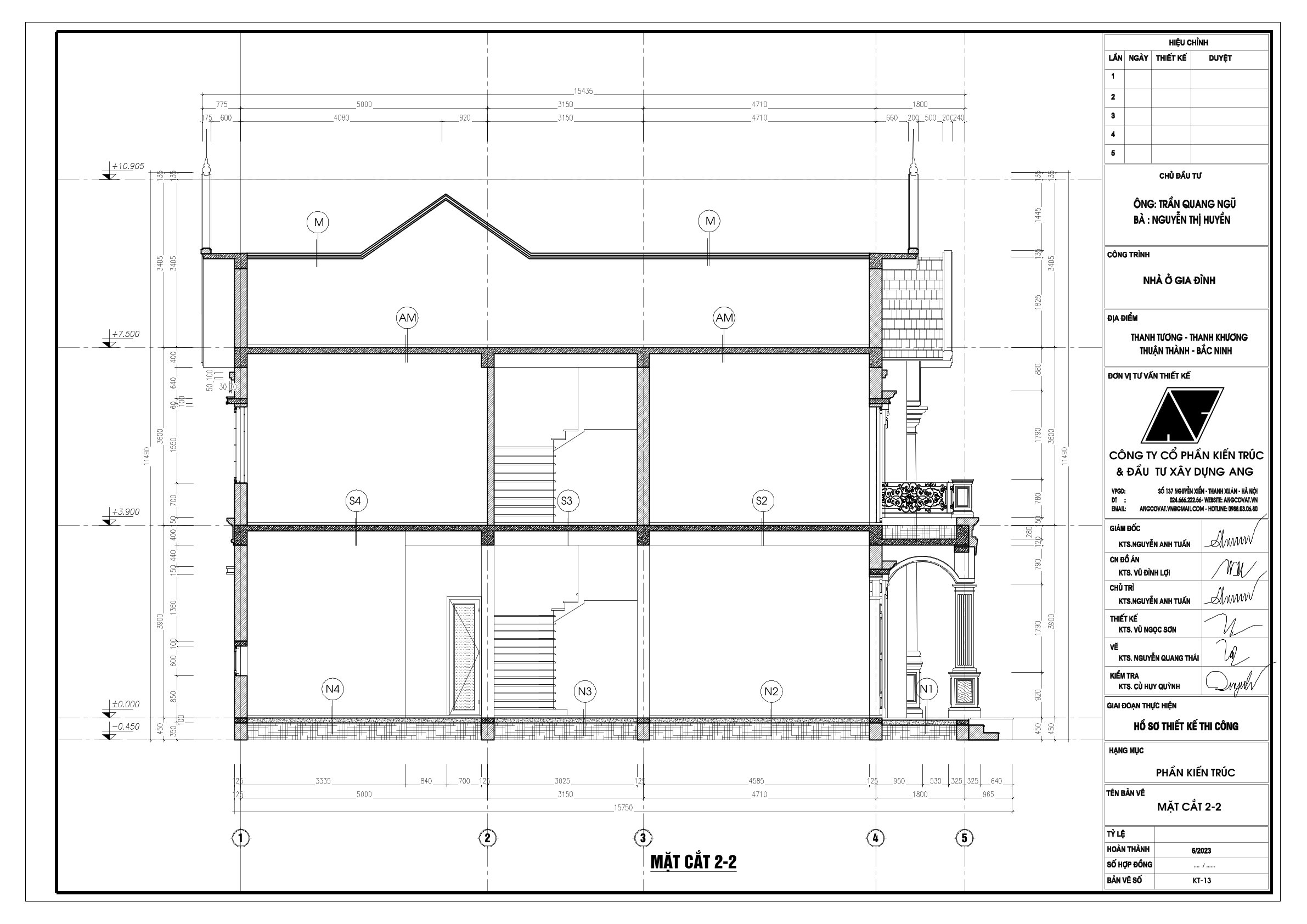 chiều cao tầng 1 nhà 2 tầng đẹp chuẩn phong thủy