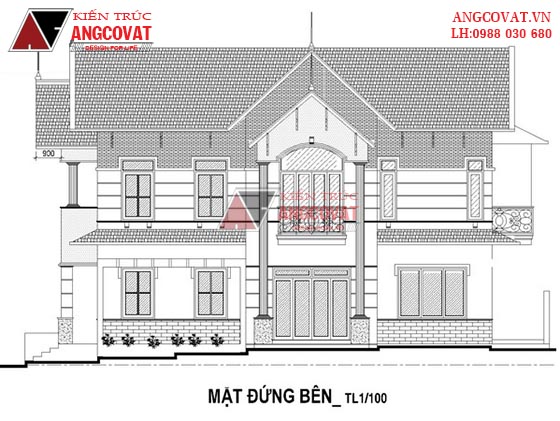 thiết kế chiều cao tầng 1 nhà 2 tầng đẹp chuẩn phong thủy