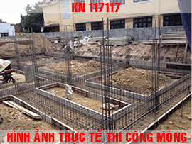 Hình ảnh thiết kế và thi công thực tế móng nhà ở