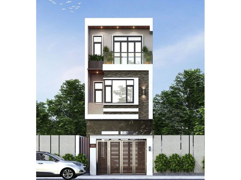  Thiết kế 3 tầng 40m2 sang trọng, đầy đủ công năng khoa học và tiết kiệm chi phí