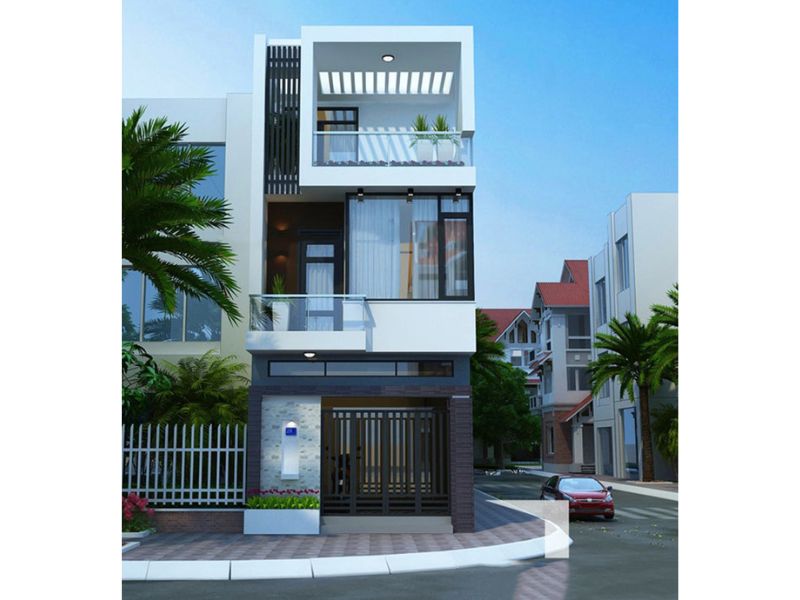 Thiết kế mẫu nhà ống 40m2 đẹp hiện đại
