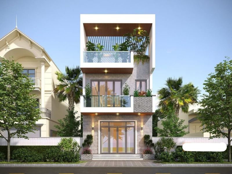 Xây nhà 40m2 với chất liệu cao cấp, sang trọng và có sân thượng rộng rãi, thoáng mát