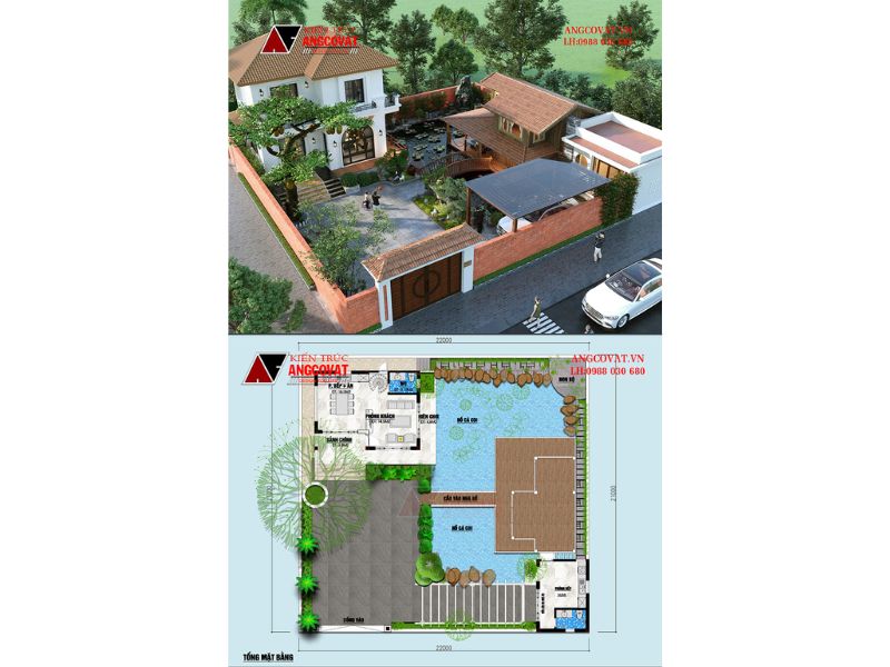 Nhà vườn 2 tầng 150m2 sang trọng và đẳng cấp được quy hoạch cẩn thận