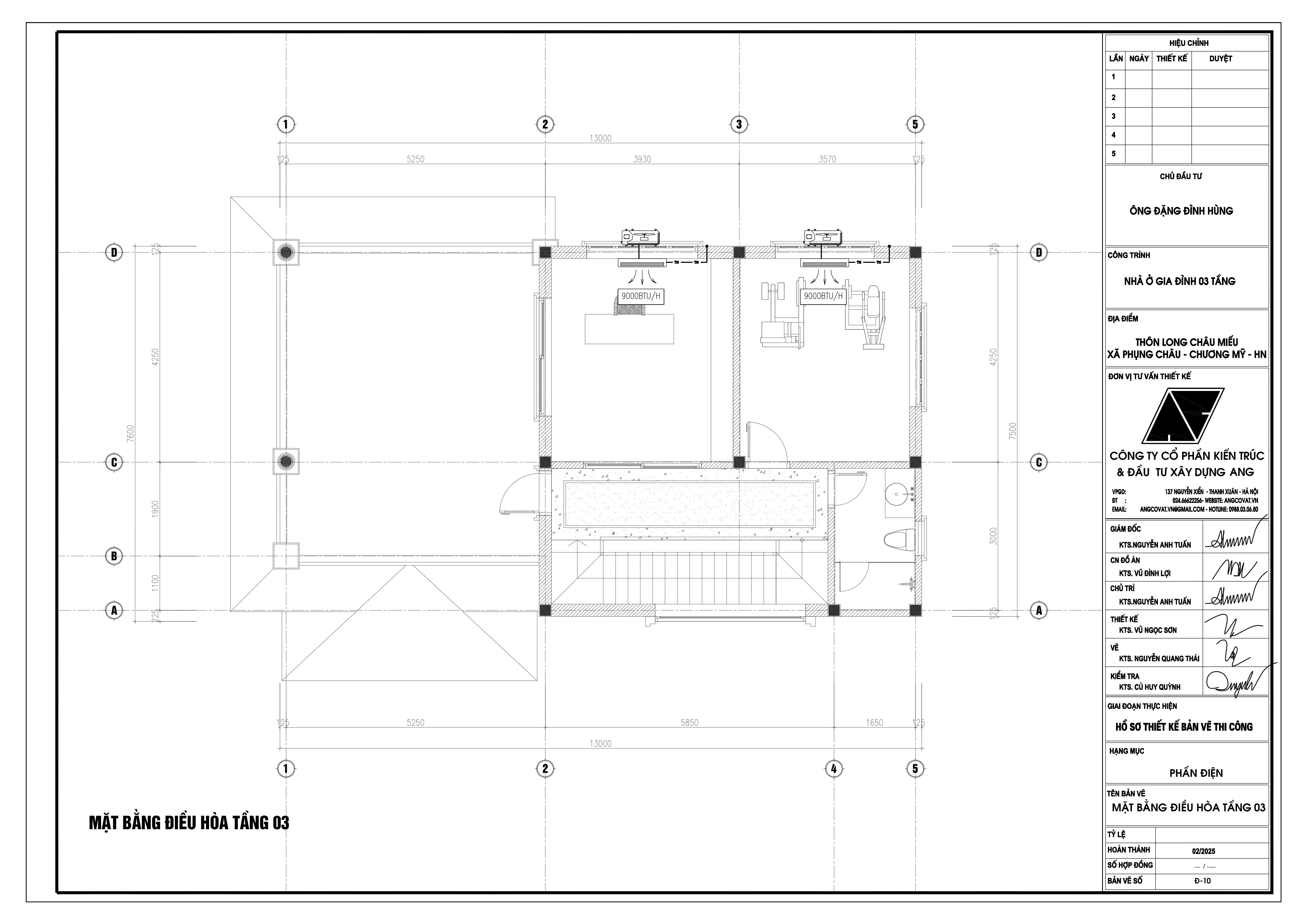 bản vẽ điện nước nhà  2 tầng mái nhật