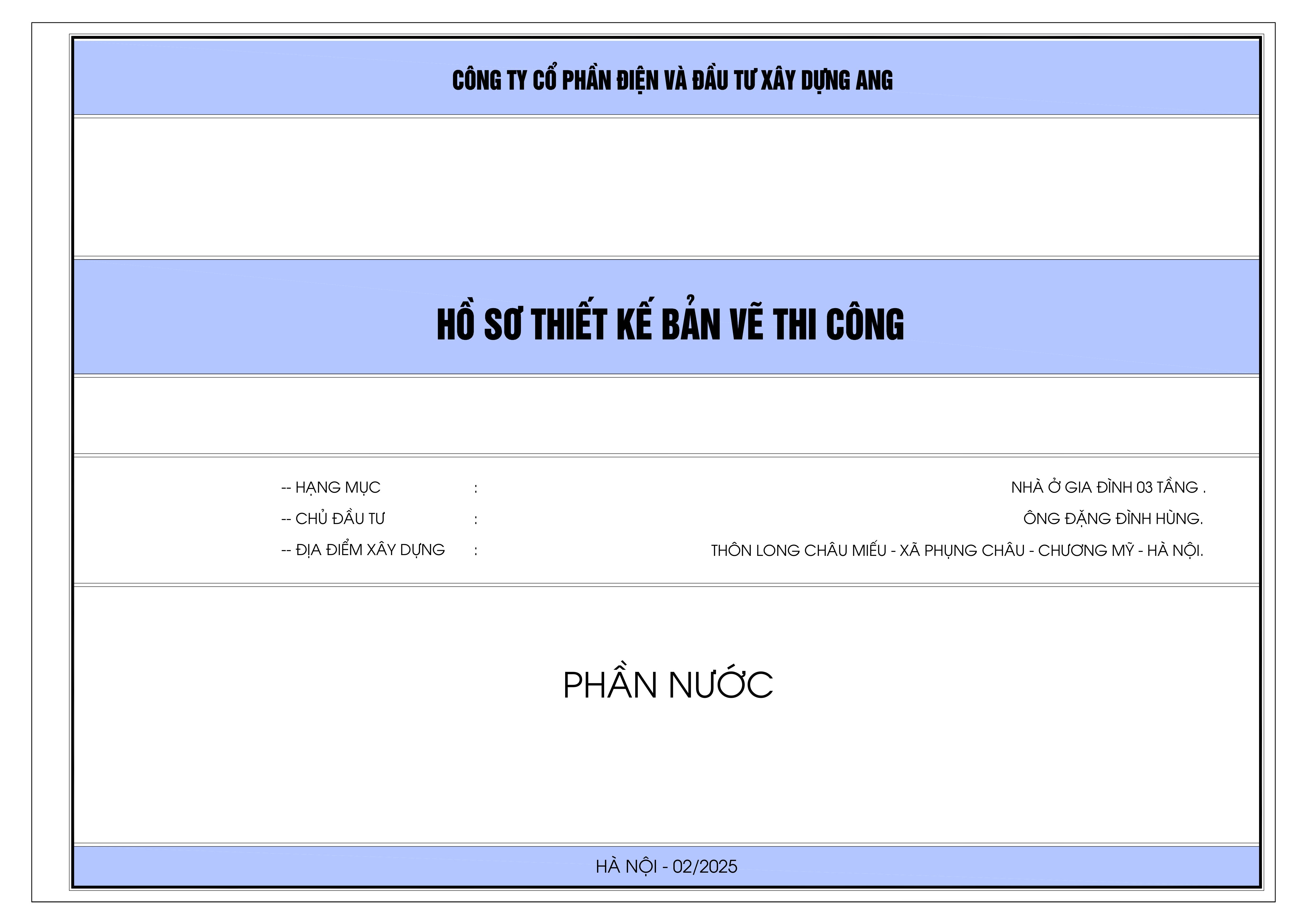 bản vẽ điện nước nhà  2 tầng mái nhật