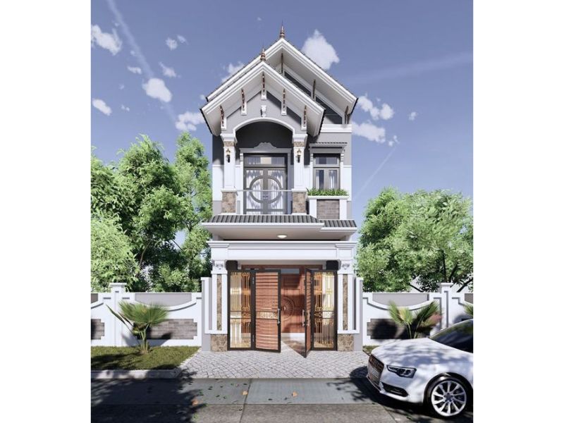 Hướng dẫn tính chi phí xây nhà 2 tầng 8x10m