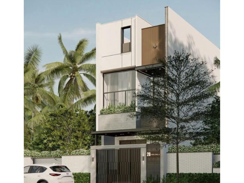 Ngoại thất mẫu nhà 3 tầng hiện đại 80m2 mang vẻ đẹp tinh tế, thanh lịch 
