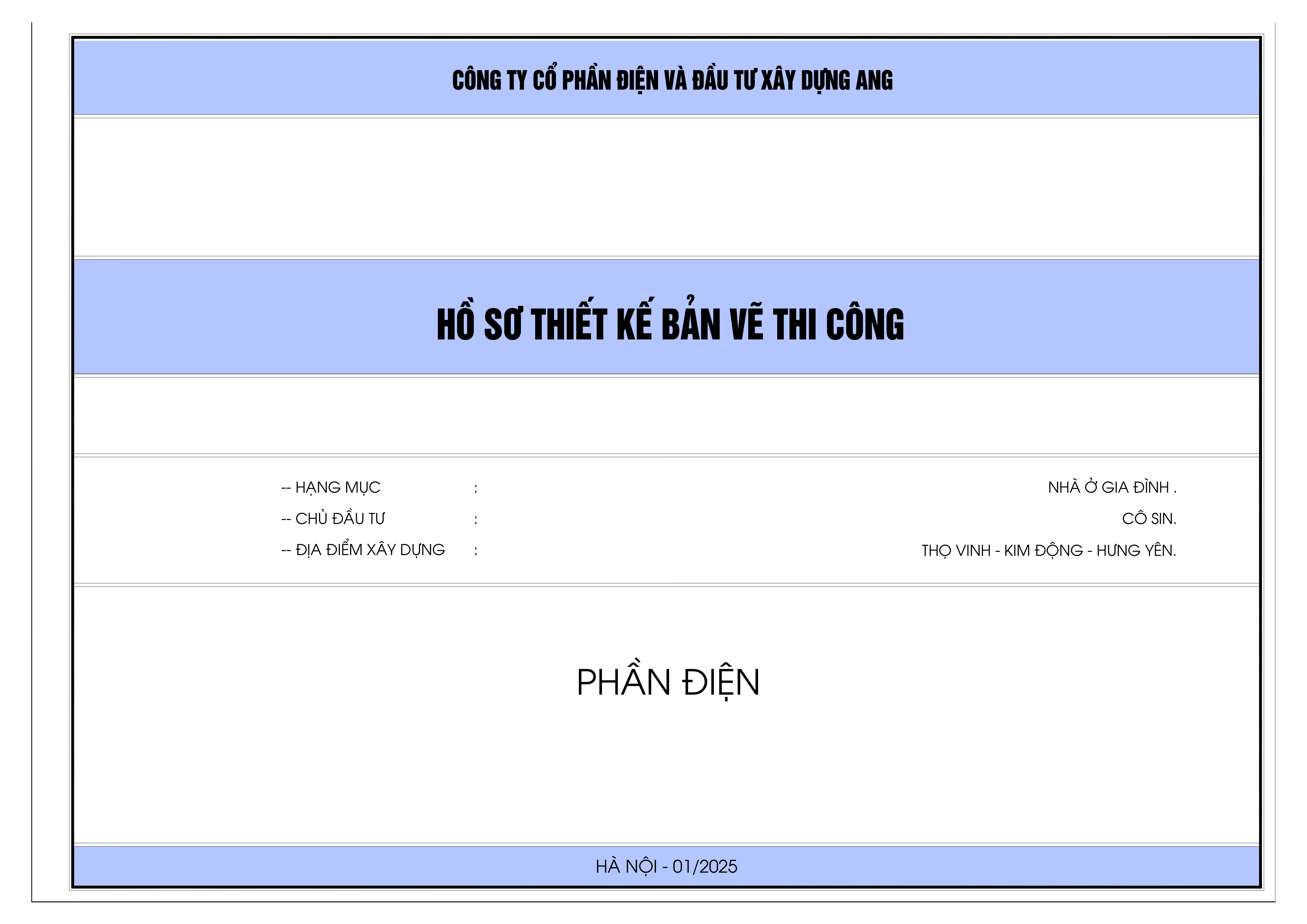 Bản vẽ điện nước nhà cấp 4 chi tiết - Phần điện