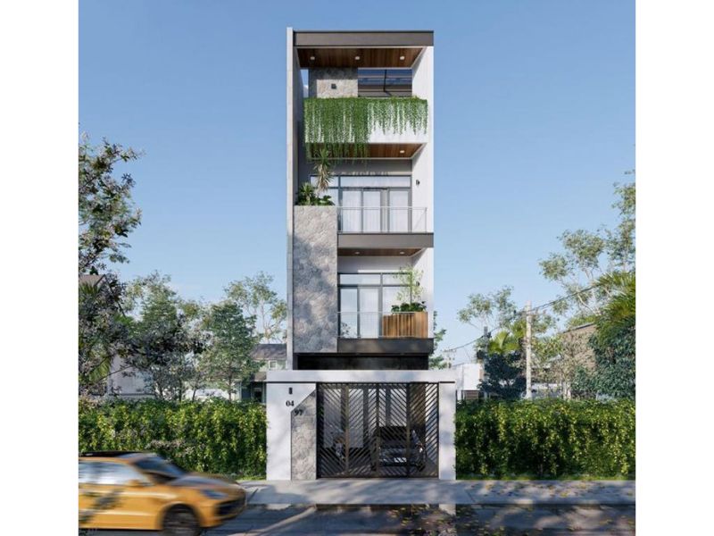Thiết kế nhà 40m2 4 tầng thanh lịch, sang trọng với các gam màu trung tính trẻ trung