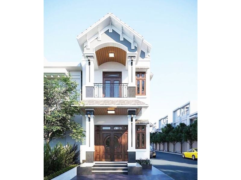 Thiết kế nhà 2 tầng tân cổ 7x12m trong phạm vi ngân sách 1 tỷ