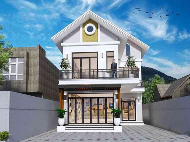 Nhà 2 tầng thiết kế mở 